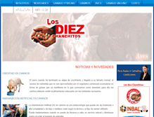 Tablet Screenshot of losdiezchanchitos.com